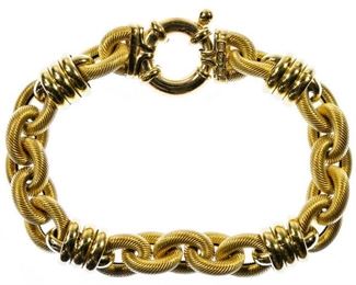 18k Gold Loop Bracelet