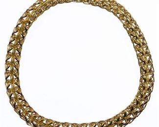 18k Gold Mesh Necklace