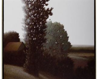 Robert Kipniss American b.1931 Tall Tree Oil on Canvas