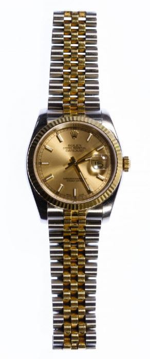 Rolex Datejust Champagne Wrist Watch