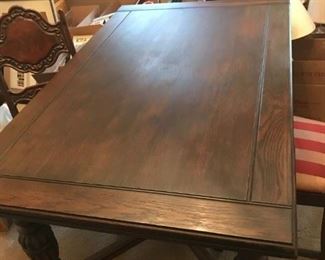 Walnut table and chairs