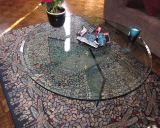 MCM Glass Cocktail Table 

