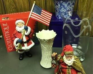 Clothique Santas, Spode, Lenox and Tarnow
