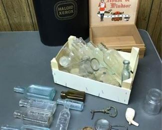 Haloid Xerox Can, Old Bottles, and More