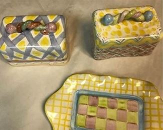 MacKenzie Childs Butter Dish