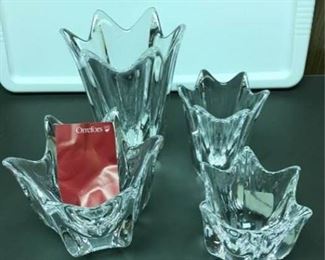 Orrefors Sweden Crystal Bowls and Vases