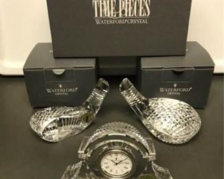 Waterford Crystal Clock and Golf Club Heads