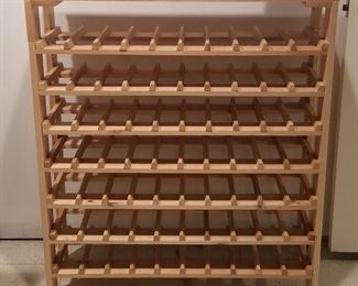 23- Stackable wood wine rack