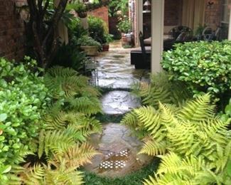 The other meticulous custom created courtyard.