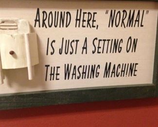 Fun laundry room sign
