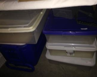 Variety of storage bins