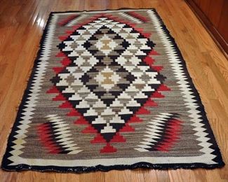 Crystal, 42" by 72", late 1920s - 1030s, great unique piece, strawberry yarn, knitting repair not restorable