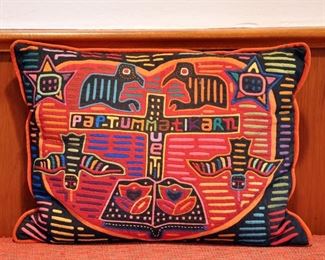Vintage Mola pillow 1 of 5