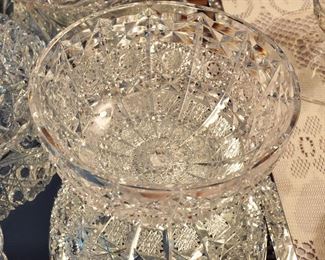 Very fine brilliant cut crystal bowl - there are many more fine crystal and other pieces shown on our website.