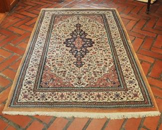 Attractive and finely woven Persian carpet 73" by 43.5" See other Persian, Chinese Kilem and Dhurries on our website.