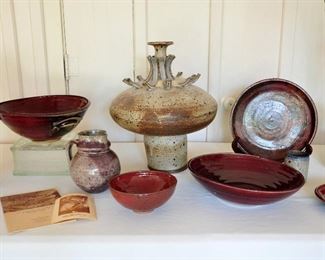 1960s ceramic studio art by Franz Kriwanek - studied with Stig Lindberg in Sweden