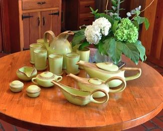 Addition Brock of California pieces including a rare set of pitcher and 8 glasses with coasters