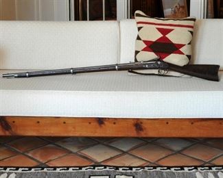 865 Springfield Musket Trapdoor gun with 1st Allin Modification - includes cleaning rod - stock is in excellent condition - fires cartridges