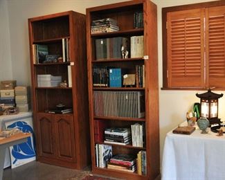Additional books and bookshelves are in a large room off the kitchen.