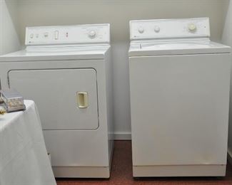 Older washer and dryer pair in excellent working order - we have used them.