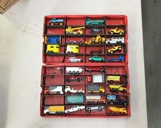 A small collection of Matchbox-Hotwheels  (sold separately from carriers).