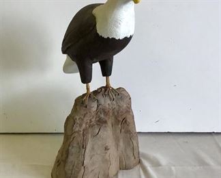 Hand-carved Eagle unsigned Folk Art. 