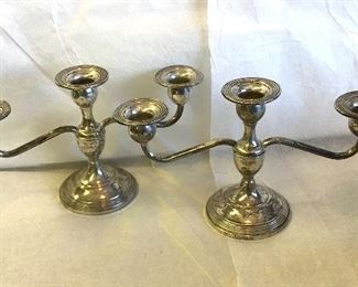 Fisher Sterling Silver Candleholders.