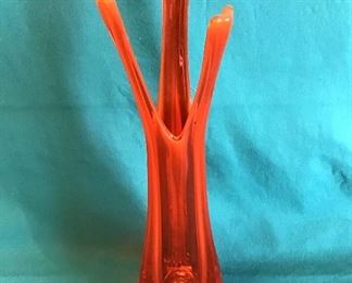 Blenko (?) 3-Finger Vase