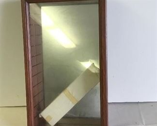 Wall Hanging Display Case w/5 Glass Shelves and magnetic door closure.