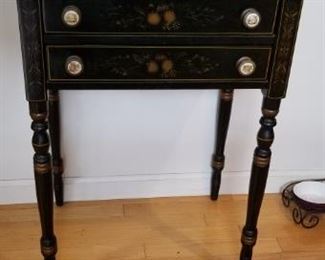 Antique Hitchcock 2 Drawer Table