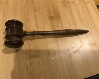Vintage Wood Gavel (Auctioneer / Judge)