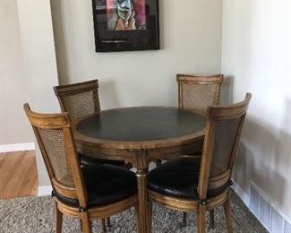 Heritage Game Table and Chairs.