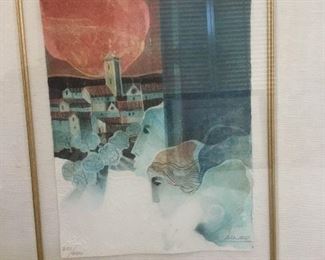 Signed and Numbered Embossed Lithograph by Sunol Alvar 251/500 