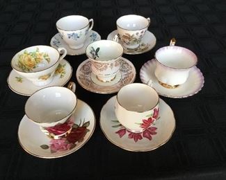 Porcelain Friendship cup and saucers