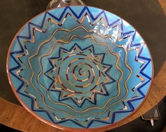Signed Ceramic Art Bowl