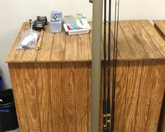 Fishing Gear: 2 - Daiwa Apollo 1676 Fishing Rods, 1 - Fishing Rod Case, Daiwa Sealine Graphite Fishing Reels, Fishing Rod Holder, Fishing Lures.
