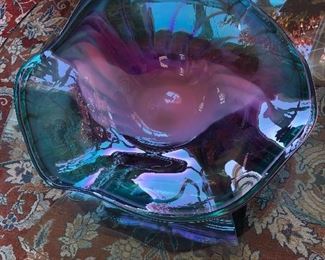 1995 Signed and Numbered Glass Art Bowl. 