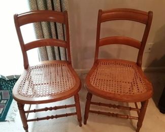 Cane chairs. Good shape.