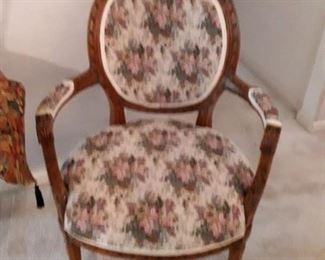 Vintage chair. Upholstery decent shape.