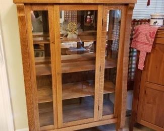Antique Oak China Cabinet