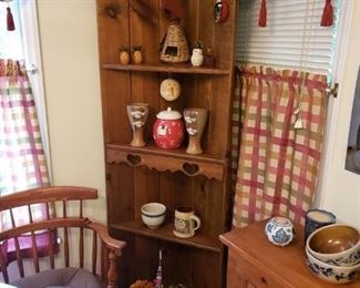 Pine corner stand