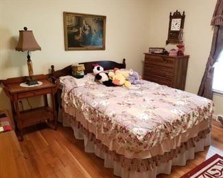 Double size bed
Antique bedside Washstand
