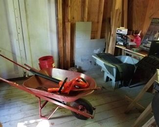 Wheel Barrow, cart, blower