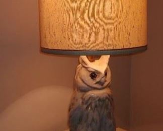 Porcelin Owl Lamp