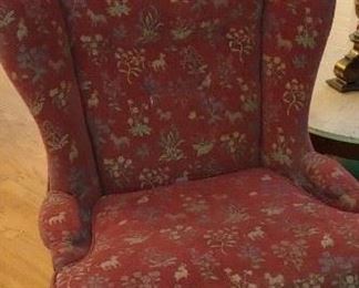 Wingback Chair (2, same pattern)