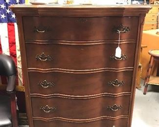 Nice Mahogany Chest - 5 Drawer - Bassett