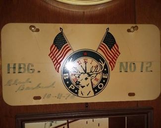 Elks Lodge License Plate