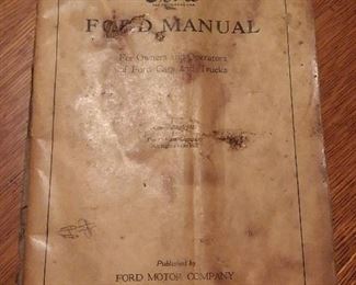 Original Ford Manual Pamphlet 1922