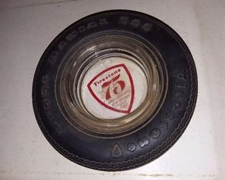 ORIGINAL FIRESTONE 75TH ANNIVERSARY TIRE ASHTRAY