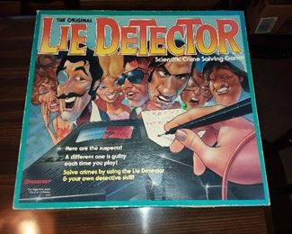 Vintage Lie Detector Board Game